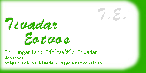 tivadar eotvos business card